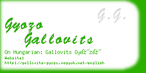 gyozo gallovits business card